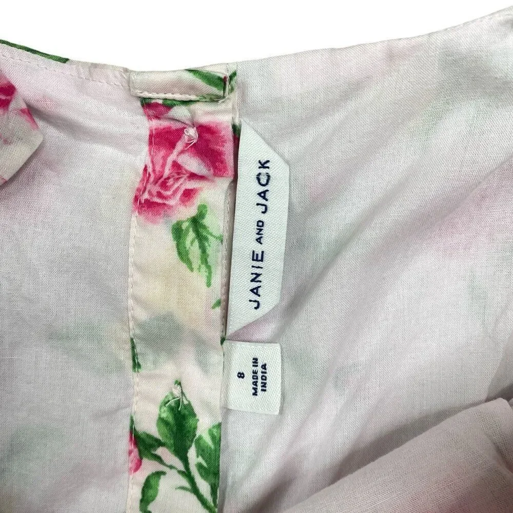 Janie And Jack The Garden Rose Dress Size 8
